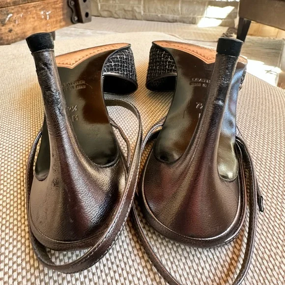 Vintage YSL metallic mesh heels - Picture 9 of 14